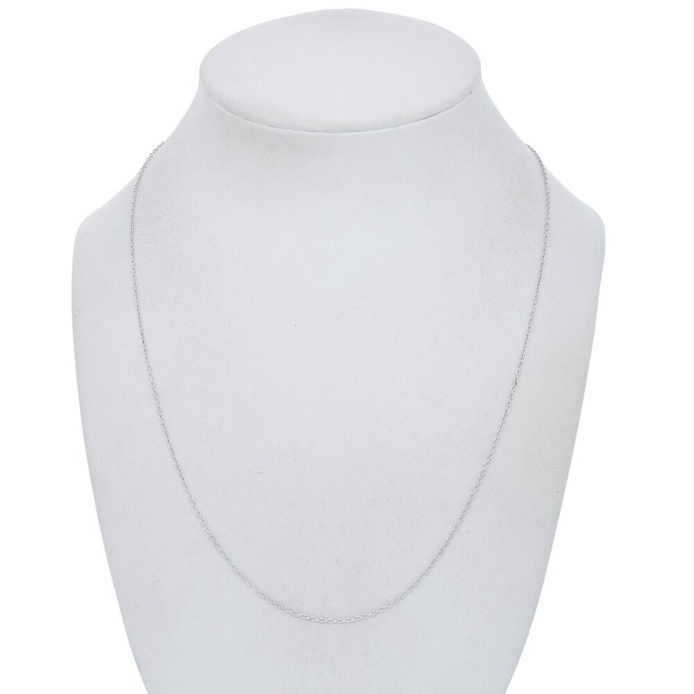 Vintage Sterling Silver 925 Delicate Chain Necklace 17.5"-19.5"